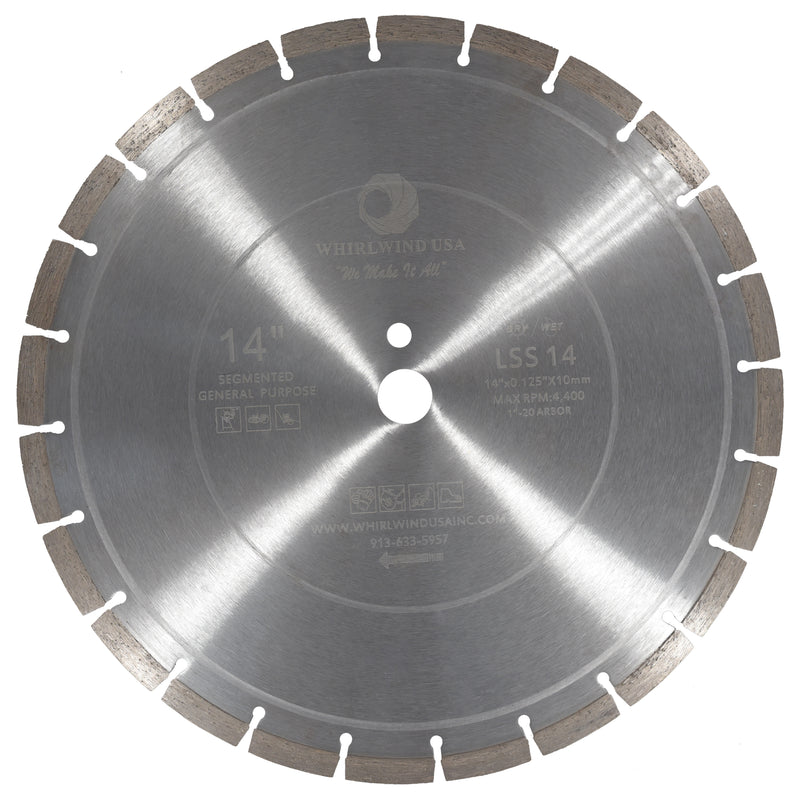 14" Diamond Blade For Concrete 14"x.125"x.395"/10mm