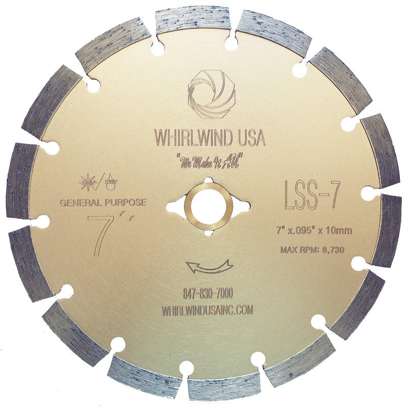 7" Concrete Saw Blade For Concrete Stone Brick Masonry