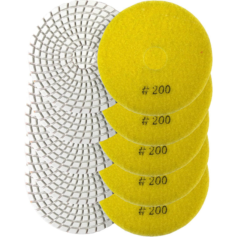 10 pcs  Diamond Polishing Pads (50 to 3000 Grit )for Concrete,Granite,Marble,Rock and Ceramic Tile Polishing