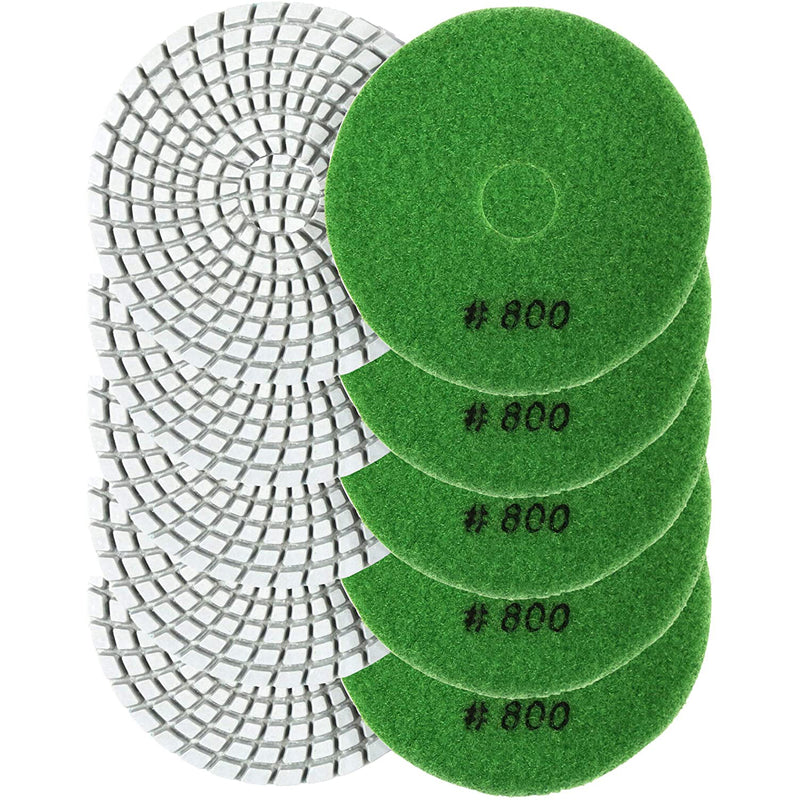 10 pcs  Diamond Polishing Pads (50 to 3000 Grit )for Concrete,Granite,Marble,Rock and Ceramic Tile Polishing