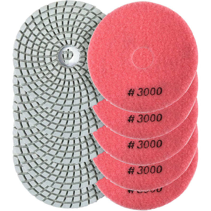 10 pcs  Diamond Polishing Pads (50 to 3000 Grit )for Concrete,Granite,Marble,Rock and Ceramic Tile Polishing